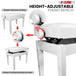 height adjustable piano chair