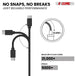 Fast charging USB-C cords from 5Core with sturdy black build
