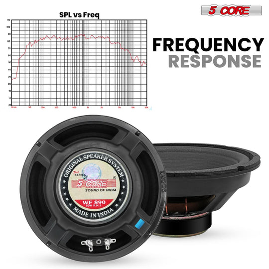 5 Core 8 Inch Car Woofer Audio 500W 4Ohm Deep Bass Subwoofer CCAW Voice Coil Component Loud Speaker