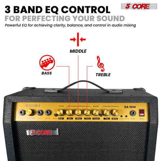 3 band eq for sound control