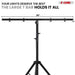 Tripod stage light stand with light T bar for versatile lighting setups