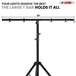Tripod stage light stand with light T bar for versatile lighting setups