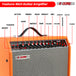 5 Core 40W electric guitar amplifier portable for practice sessions