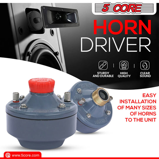 Heavy duty 400W peak compression driver with twist horn design