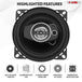 Compact 2-way car speaker by 5 Core built for clean, balanced sound