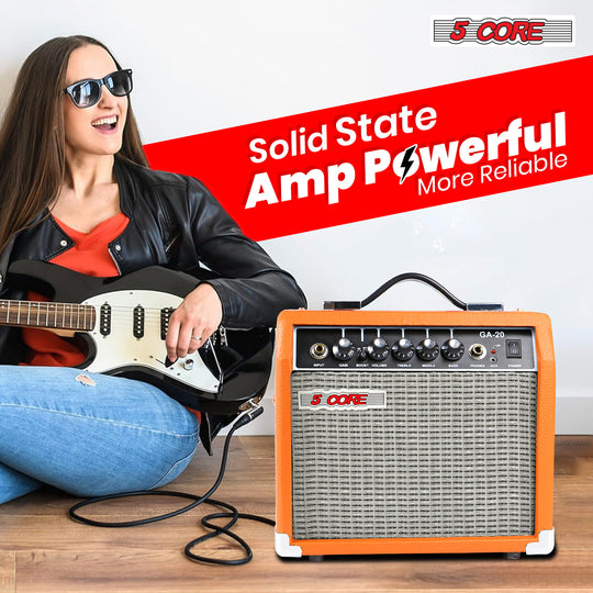 5 Core electric bass acoustic guitar 20W amplifier for beginners and pros