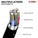High-quality USB to USB-C cords by 5Core for efficient power and data