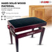wooden piano stool