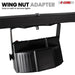Light stand with T bar mount, adjustable height ideal for DJ and stage use