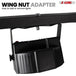 Light stand with T bar mount, adjustable height ideal for DJ and stage use
