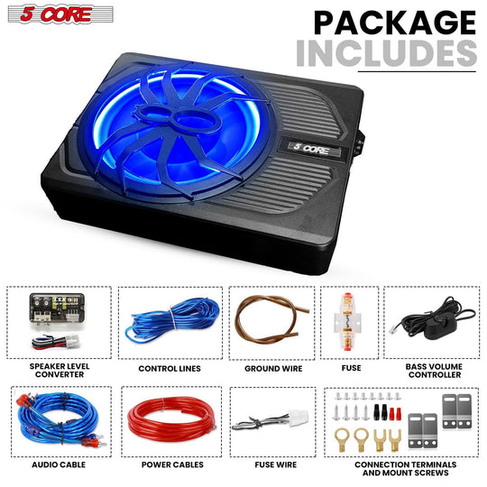 5Core compact subwoofer with powerful sound and illuminated design