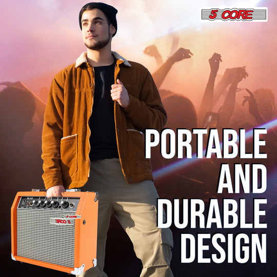 5 Core compact 20W guitar amp for practice bass and acoustic instruments