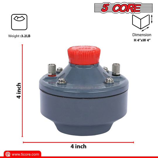 Professional twist horn speaker driver with 400W peak power capacity