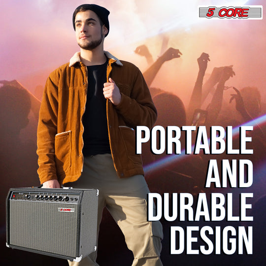 5 Core compact 40W guitar amp for practice bass and acoustic instruments