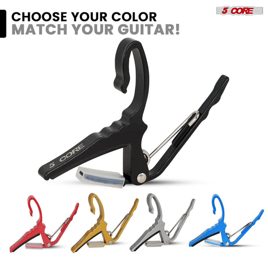 5Core guitar capo kit with ergonomic design and essential accessories