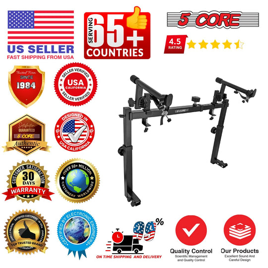 5 Core 2 Tier Keyboard Stand Attachment Adjustable for 54, 88 Electric Digital Piano Stands Adapter