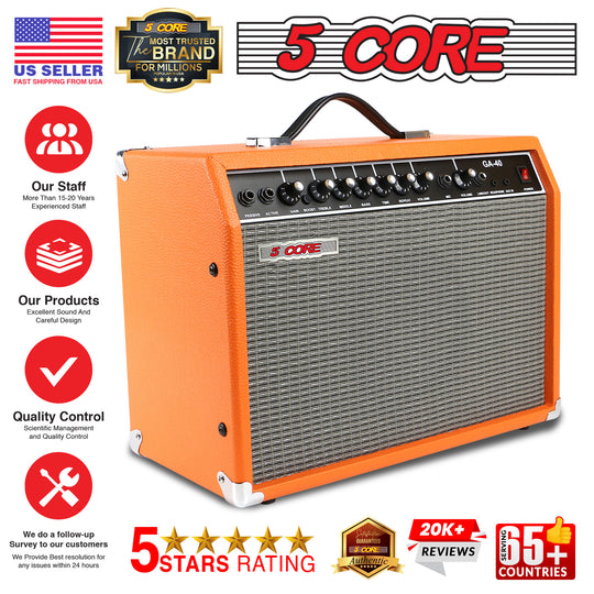 Practice amplifier 5 Core 40W for guitar acoustic and electric use