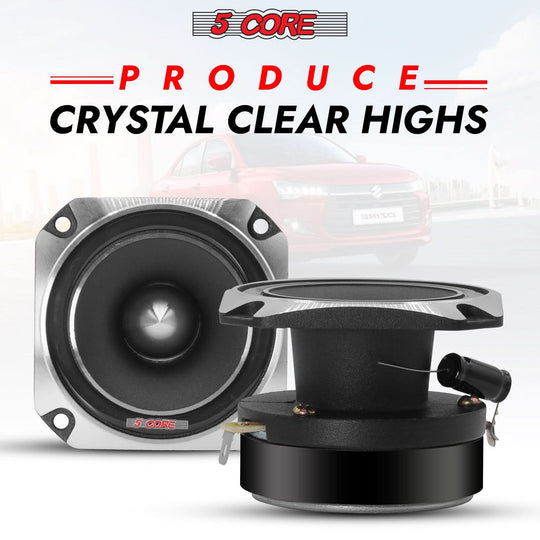Super tweeters from 5Core with aluminum bullet housing