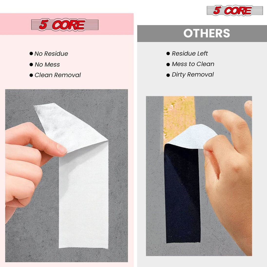 5 Core Gaffers Tape 2" 30 Yards 4Pcs Professional White Pro Gaff Tape Non Reflective Water Resistant