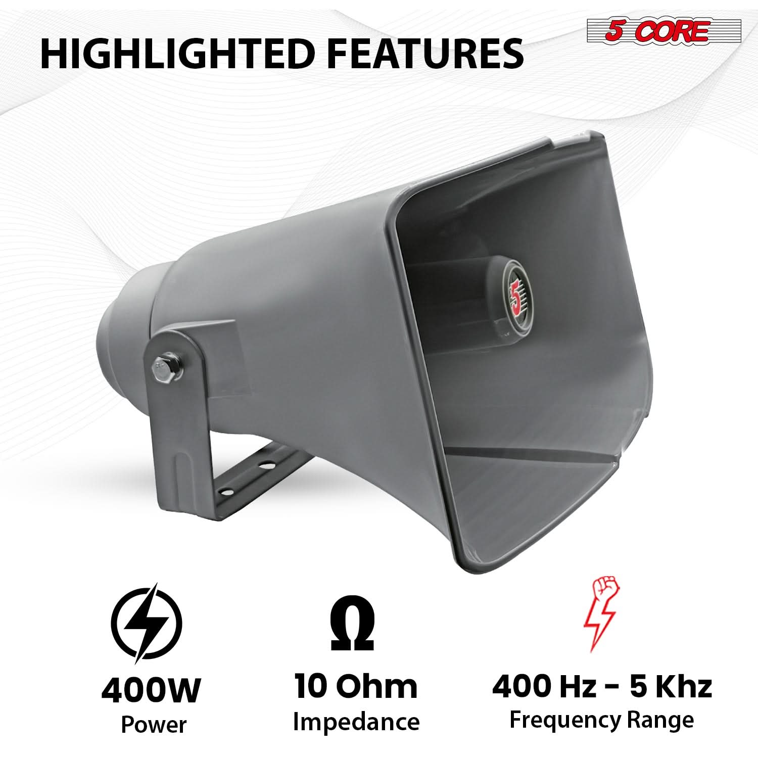 PA Horn Waterproof Speaker 400W PA Loud Outdoor Loudspeaker