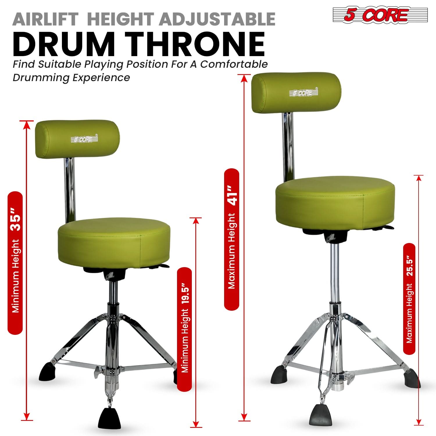 Drum Throne w Backrest 4