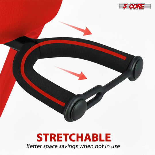 5Core Guitar Stool 3.15" Padded Chair Foldable Heavy Duty Music Seat Built in Foot Rest Guitar Stand