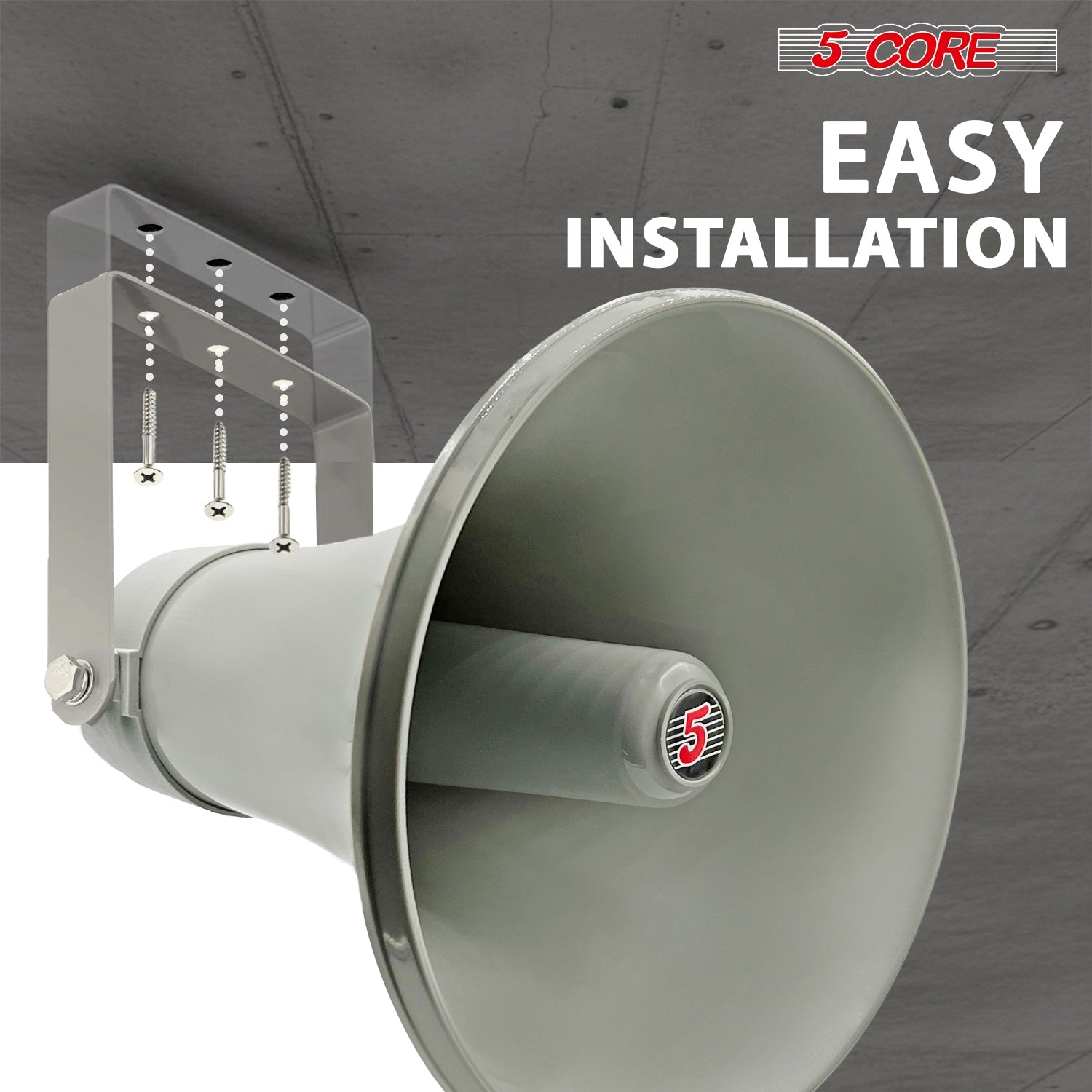 PA Horn Speaker Outdoor Loudspeaker 35W RMS 8Ohm - 5 Core