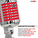 5Core retro microphone in red ideal for vocalists and streamers