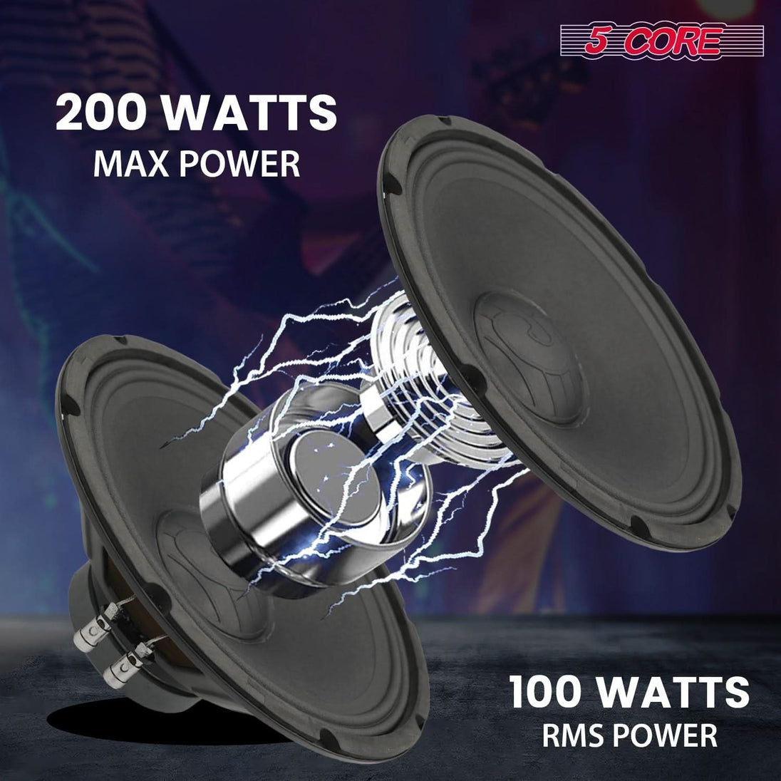 5 Core 12 Inch Guitar Speaker 200W 4 Ohm Amp Cabinet Replacement Amplifier Woofer