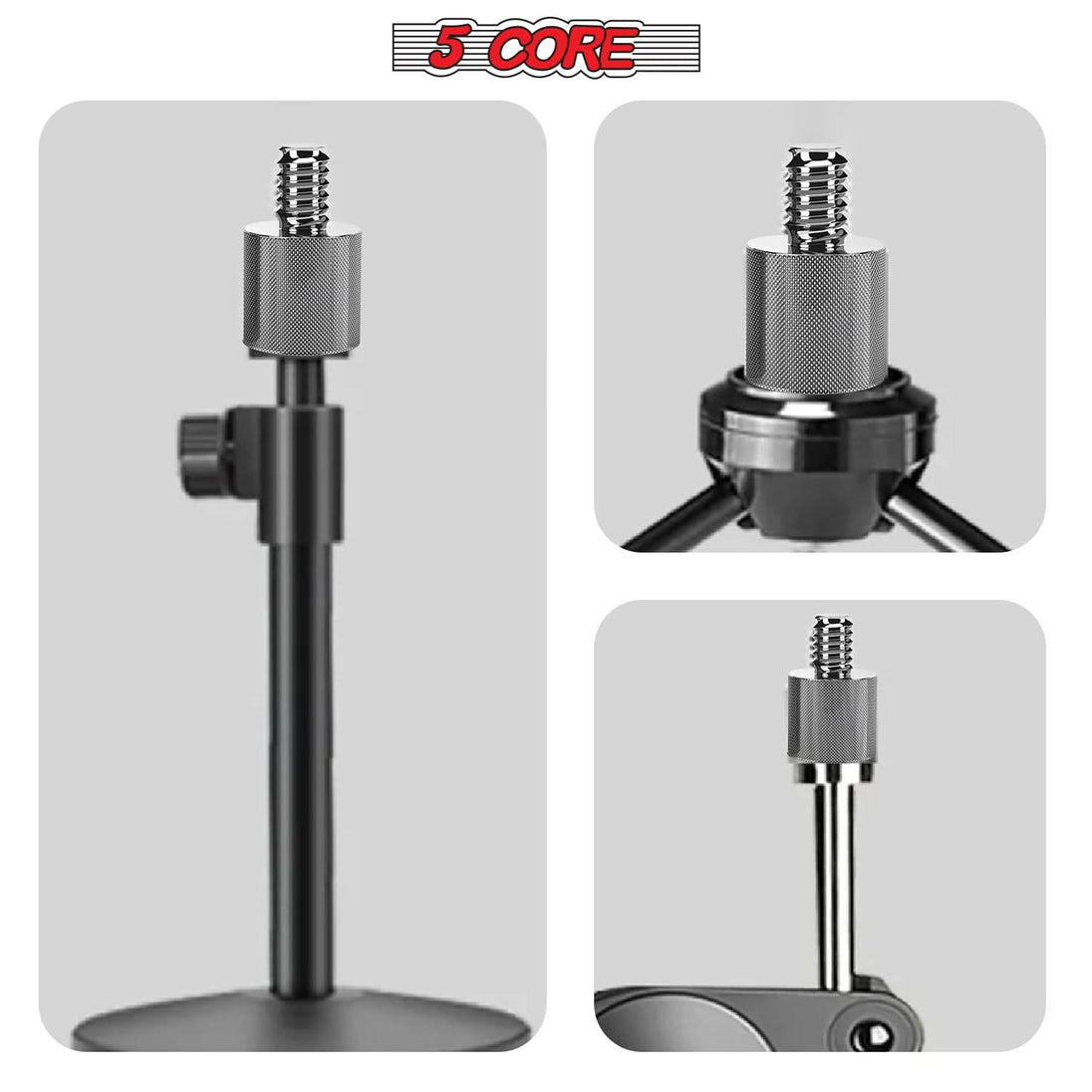 5 Core Mic Stand Adapter 12 Pieces 5/8 Female to 1/4 Inch Male Screw Thread Conversion Connector