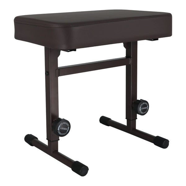 5 Core Keyboard Bench 3" Padded Cushioned Piano Stool Height Adjustable Guitar Seat Folding Portable