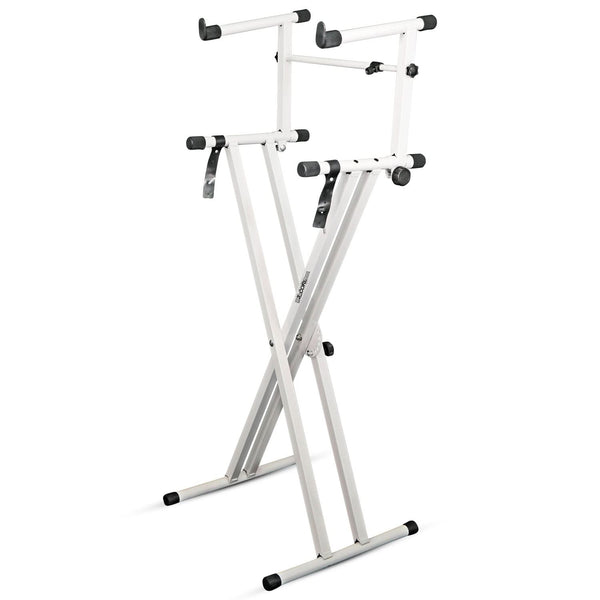 5Core keyboard riser holder with adjustable double X frame