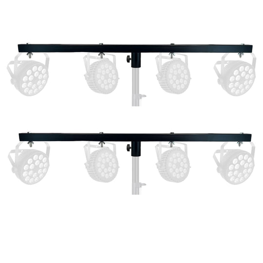 5 Core DJ Lighting T Bar 4 Party Lights 2Pc 39 Inch Extension Crossbar Tbar Mount w 66 lbs Capacity