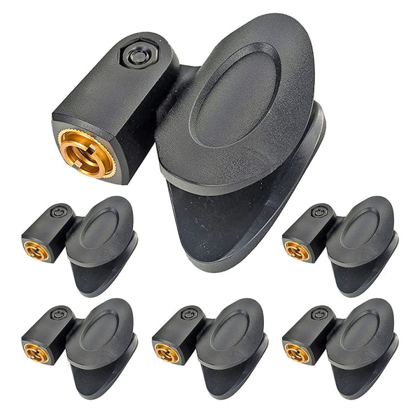 5Core microphone clip holder, 6 pieces with screw adapters 5/8 to 3/8 inch