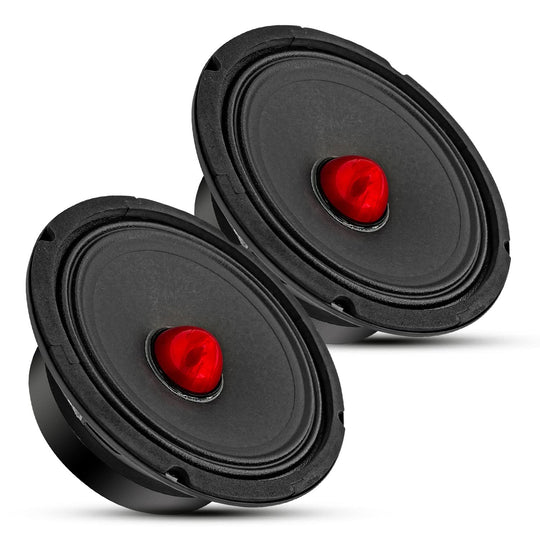 5 Core 6.5" Subwoofer Speaker Pair 360W Mid Range Car Audio Sub Woofer 4Ohm Bass Replacement Driver