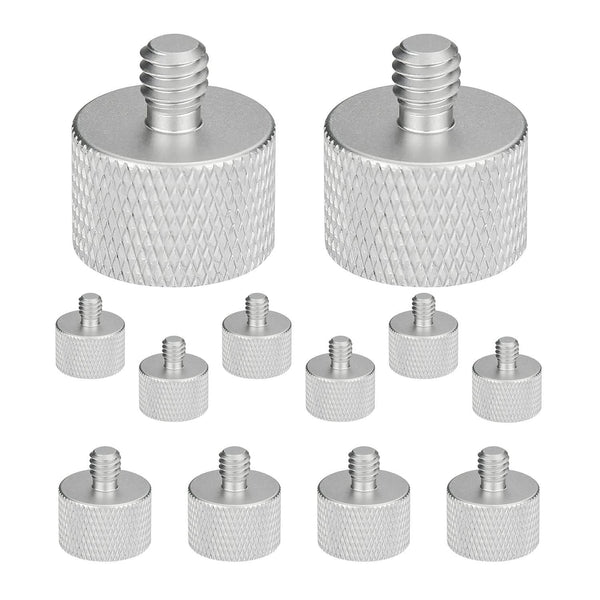 5Core mic stand adapter, 12 pieces, 3/8" male to 5/8" female screw thread conversion connector