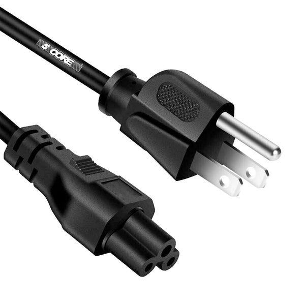 Black power cable with plug 