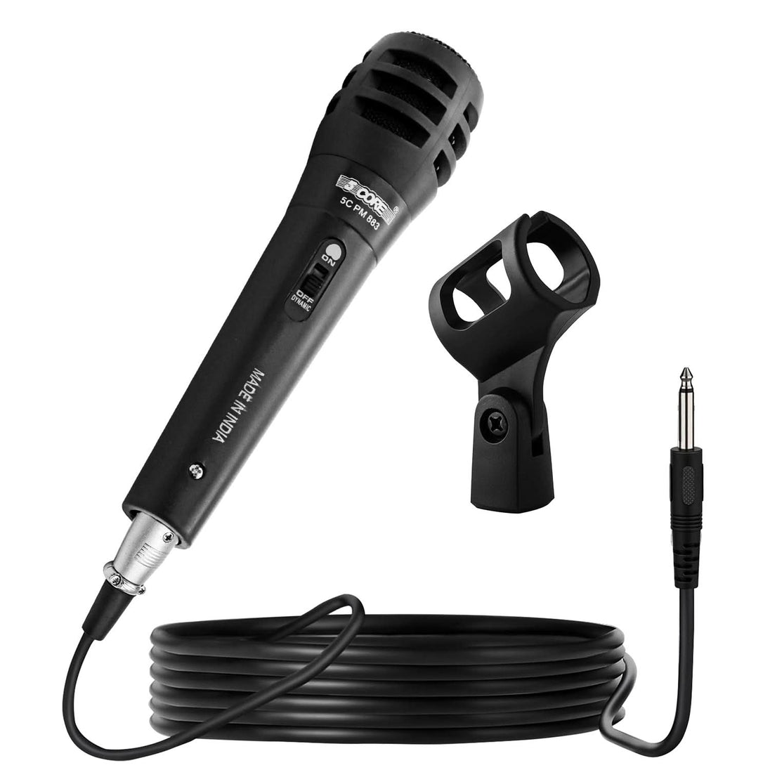 5 CORE Microphone Dynamic Karaoke XLR Mic Cardioid Unidirectional Handheld Wired Singing Microfono Rugged Design W On Off Switch Built-in Pop Filter Included Mic Clip And XLR Cable - BETA - Foto 5