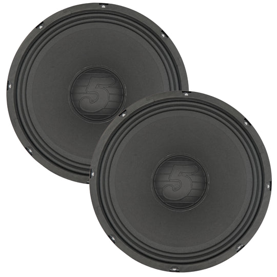 Two black speakers 
