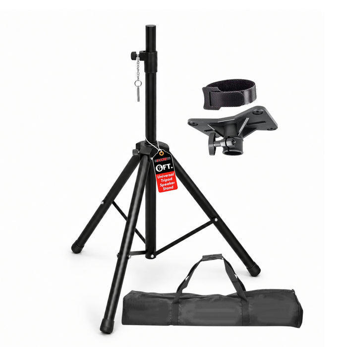5 Core Speaker Stand Tripod Heavy Duty Adjustable 72" Universal Mount for PA DJ Studio w Bag
