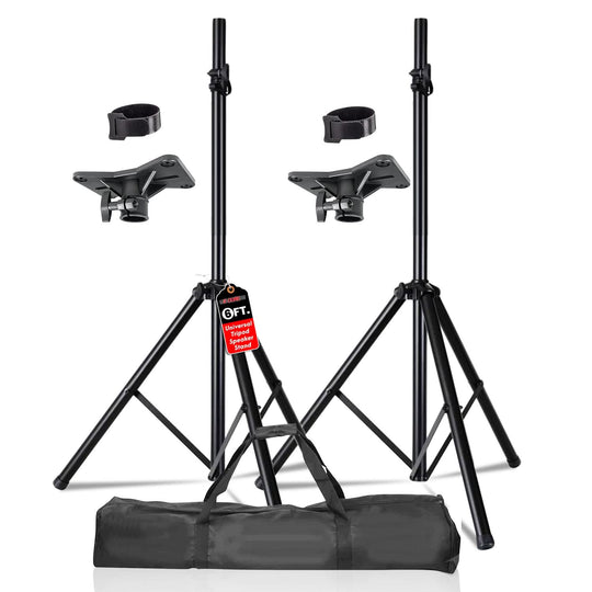 5 Core Speaker Stand Pair Adjustable Heavy Duty PA DJ Tripod Studio Monitor Stands w 35mm Insert