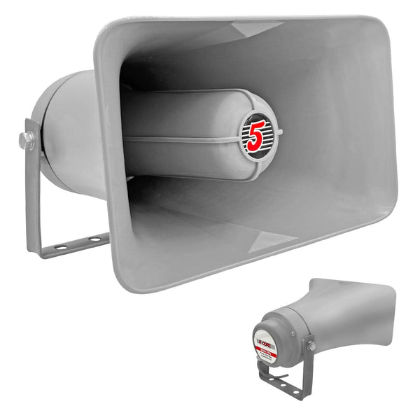 5Core PA horn speaker outdoor 6" x 10" siren loudspeaker 200W PMPO loud driver horn