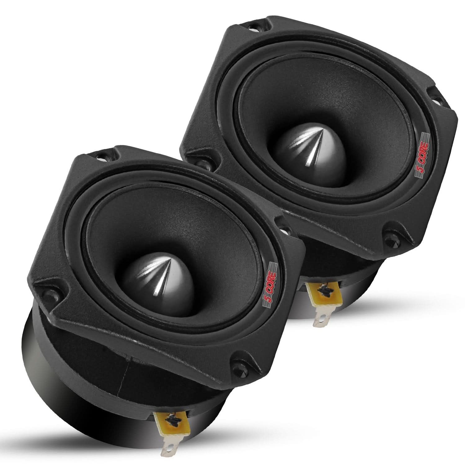 High-power 600W car audio tweeters for crisp high frequencies