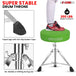 Sturdy drum throne with a multi-level locking mechanism, designed for maximum support and reliability.