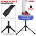 Ergonomic saddle chair with super stability and comfort, perfect for drummers during long playing sessions.