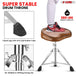 Super strong drum stool with a stable base and cushioned drum seat, perfect for long playing sessions.