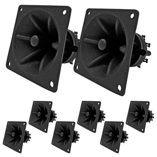 5Core Tweeter 3.25" x 3.25" 40W Component Square Driver Replacement Piezo Super Horn 8 PIECES