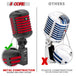 Vintage microphone with classic retro design and high-quality sound, ideal for performances, recordings, and collectors