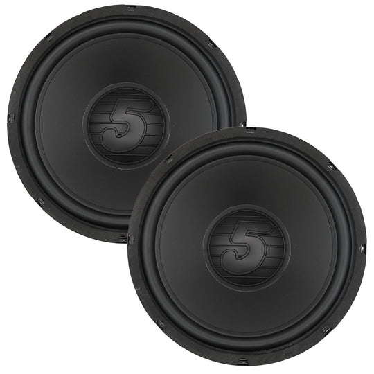 Two black speakers 
