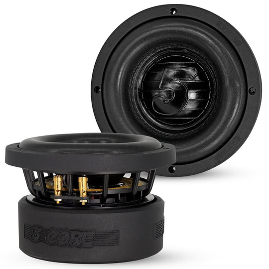 5Core 6.5 inch car subwoofer with dual 2 Ohm voice coils and 1000W power